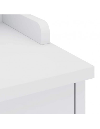 Panca da Corridoio SANDNES Bianca 87x40x50 cm in Legno di Pino