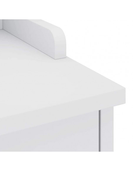 Panca da Corridoio SANDNES Bianca 87x40x50 cm in Legno di Pino