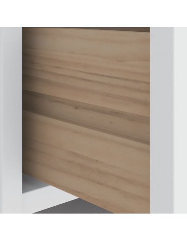 Panca da Corridoio SANDNES Bianca 87x40x50 cm in Legno di Pino