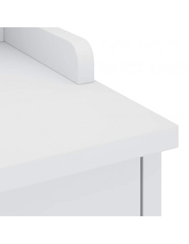 Panca da Corridoio SANDNES Bianca 87x40x50 cm in Legno di Pino