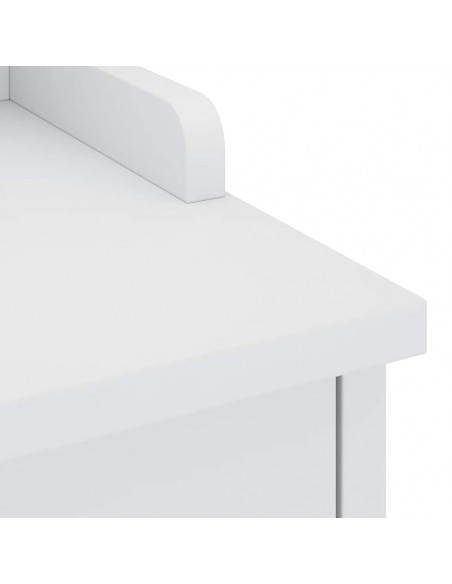 Panca da Corridoio SANDNES Bianca 87x40x50 cm in Legno di Pino