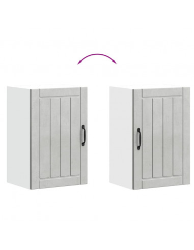 Pensile da Cucina Lucca Grigio Cemento in Legno Multistrato