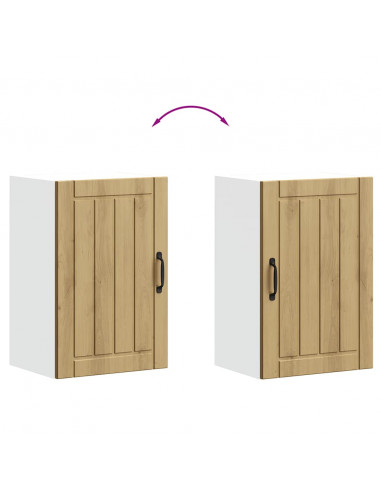 Pensile da Cucina Lucca Rovere Artigianale in Legno Multistrato