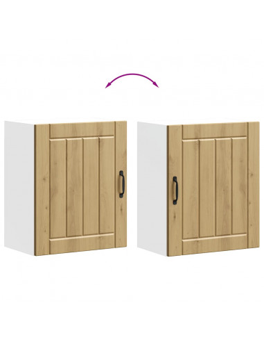 Pensile da Cucina Lucca Rovere Artigianale in Legno Multistrato