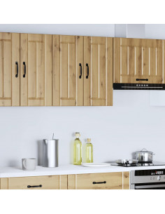 Pensile da Cucina Lucca Rovere Artigianale in Legno Multistrato 2