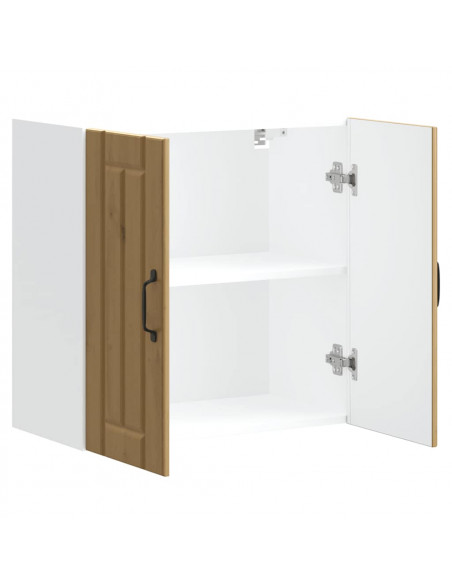 Pensile da Cucina Lucca Rovere Artigianale in Legno Multistrato