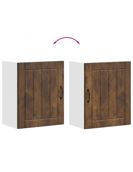 Pensile da Cucina Lucca Rovere Fumo in Legno Multistrato