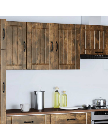 Pensile da Cucina Lucca Rovere Fumo in Legno Multistrato