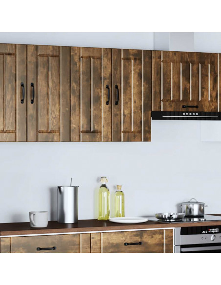 Pensile da Cucina Lucca Rovere Fumo in Legno Multistrato