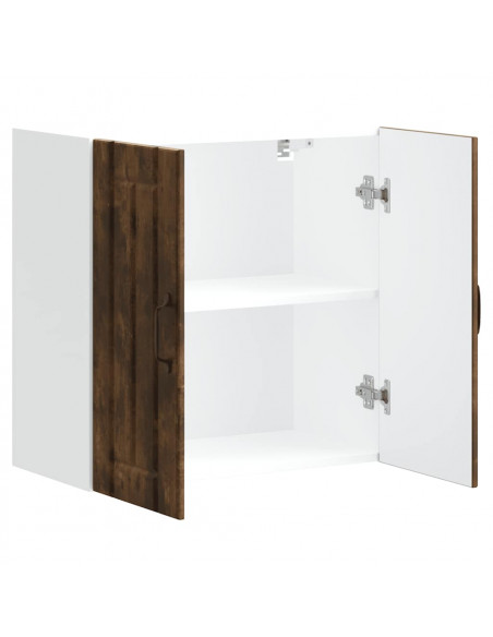 Pensile da Cucina Lucca Rovere Fumo in Legno Multistrato