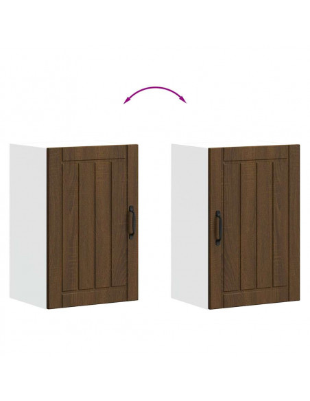 Pensile da Cucina Lucca Rovere Marrone in Legno Multistrato