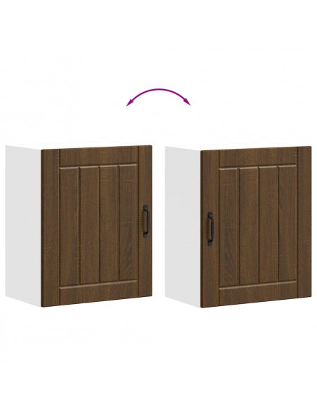 Pensile da Cucina Lucca Rovere Marrone in Legno Multistrato