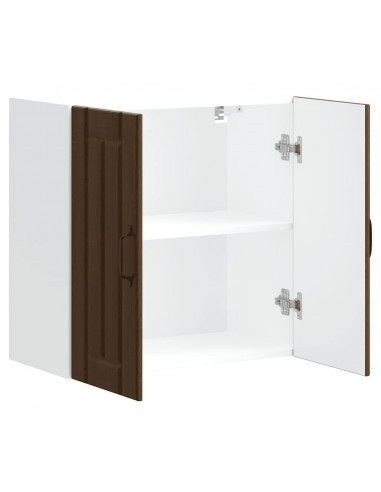 Pensile da Cucina Lucca Rovere Marrone in Legno Multistrato