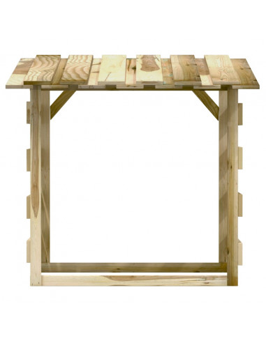 Pergola con Tetto 100x90x100 cm in Legno di Pino Impregnato
