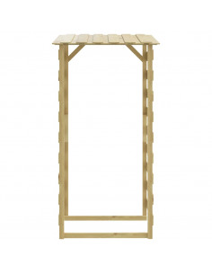 Pergola con Tetto 100x90x200 cm in Legno di Pino Impregnato 2