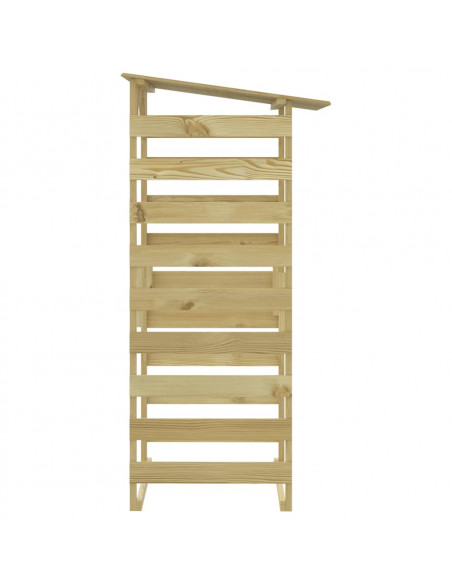 Pergola con Tetto 100x90x200 cm in Legno di Pino Impregnato
