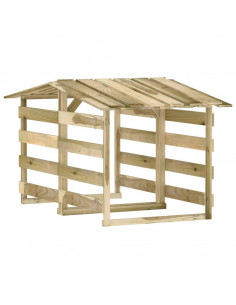 Pergole con Tetto 2 pz 100x90x100 cm Legno di Pino Impregnato