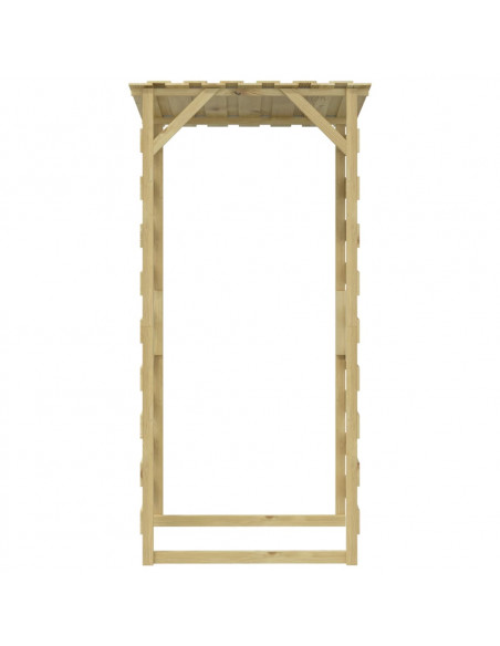 Pergole con Tetto 2 pz 100x90x200 cm Legno di Pino Impregnato