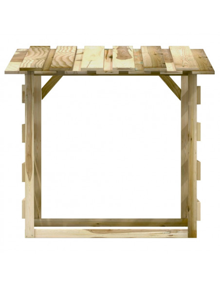 Pergole con Tetto 3 pz 100x90x100 cm Legno di Pino Impregnato