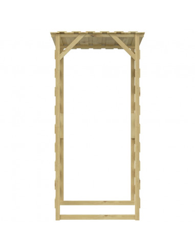 Pergole con Tetto 3 pz 100x90x200 cm Legno di Pino Impregnato