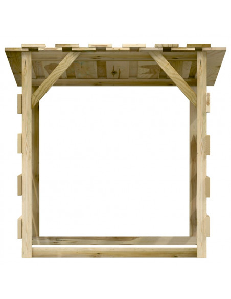 Pergole con Tetto 6 pz 100x90x100 cm Legno di Pino Impregnato