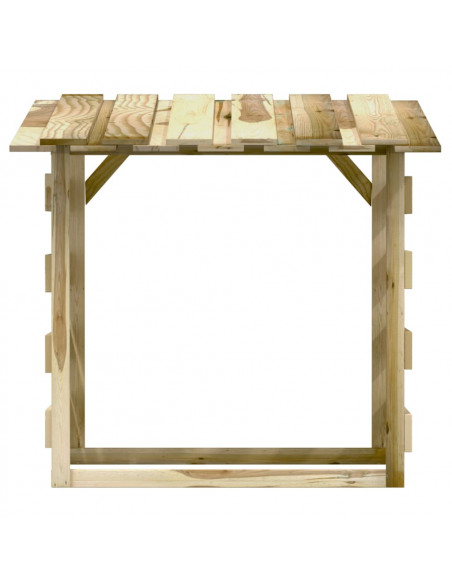 Pergole con Tetto 6 pz 100x90x100 cm Legno di Pino Impregnato