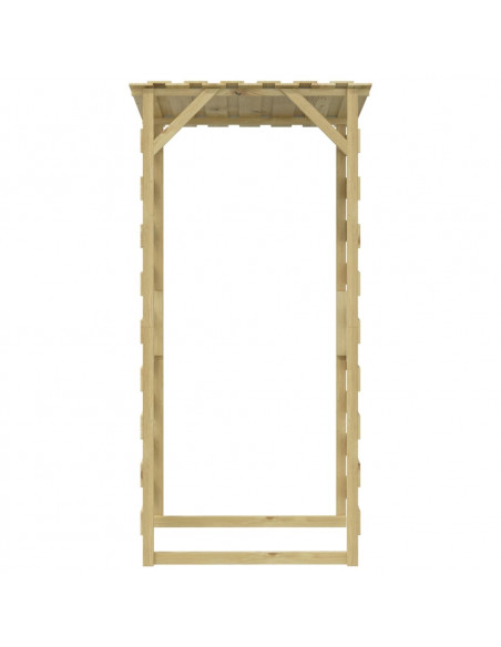Pergole con Tetto 6 pz 100x90x200 cm Legno di Pino Impregnato
