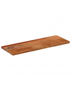 Piano Tavolo 80x40x2,5cm Rettangolare Legno Massello Acacia 2