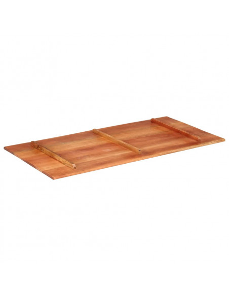 Piano Tavolo in Legno Massello di Acacia 15-16 mm 60x120 cm