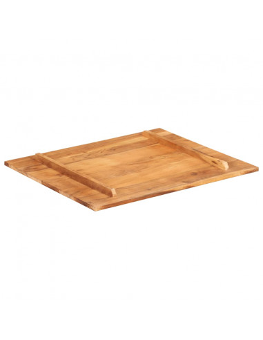 Piano Tavolo in Legno Massello di Acacia 15-16 mm 60x70 cm
