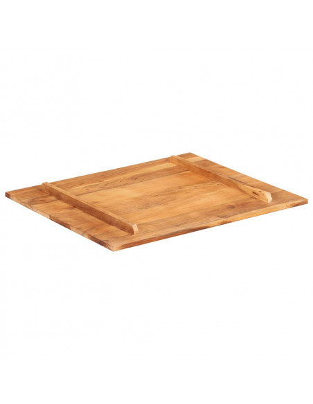 Piano Tavolo in Legno Massello di Acacia 15-16 mm 60x70 cm
