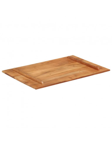 Piano Tavolo in Legno Massello di Acacia 15-16 mm 60x90 cm
