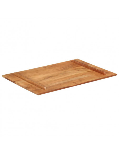 Piano Tavolo in Legno Massello di Acacia 15-16 mm 60x90 cm
