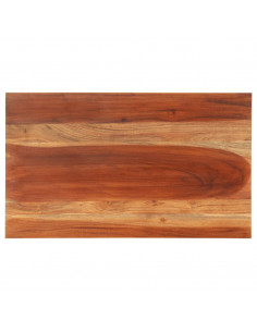 Piano Tavolo in Legno Massello di Acacia 25-27 mm 60x100 cm