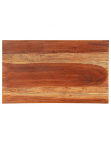 Piano Tavolo in Legno Massello di Acacia 25-27 mm 60x100 cm