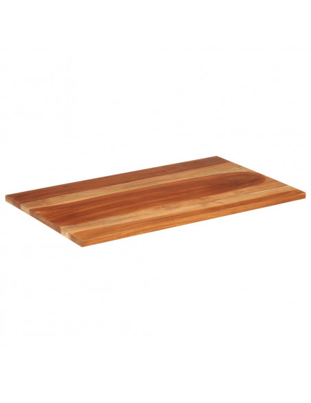 Piano Tavolo in Legno Massello di Acacia 25-27 mm 60x100 cm