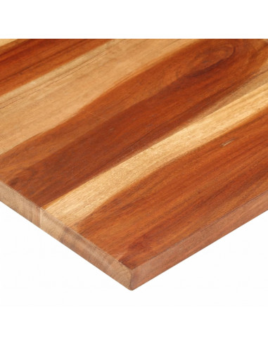 Piano Tavolo in Legno Massello di Acacia 25-27 mm 60x100 cm