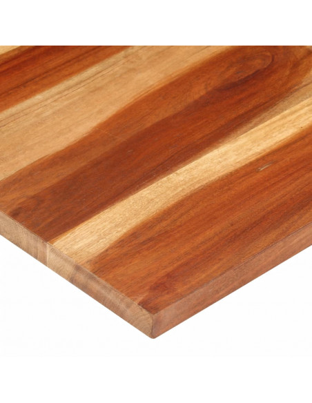 Piano Tavolo in Legno Massello di Acacia 25-27 mm 60x100 cm