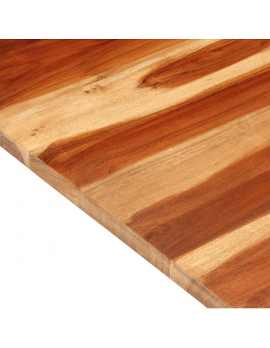 Piano Tavolo in Legno Massello di Acacia 25-27 mm 60x100 cm