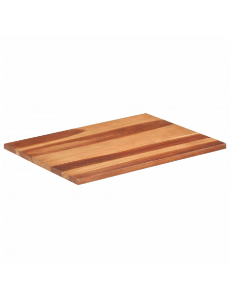Piano Tavolo in Legno Massello di Acacia 25-27 mm 60x80 cm