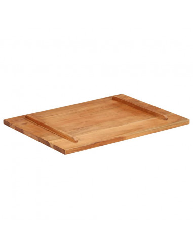 Piano Tavolo in Legno Massello di Acacia 25-27 mm 60x80 cm
