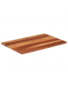 Piano Tavolo in Legno Massello di Acacia 25-27 mm 60x90 cm 2