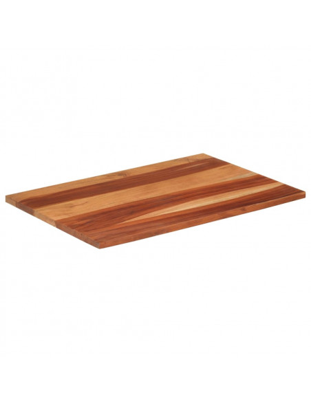 Piano Tavolo in Legno Massello di Acacia 25-27 mm 60x90 cm