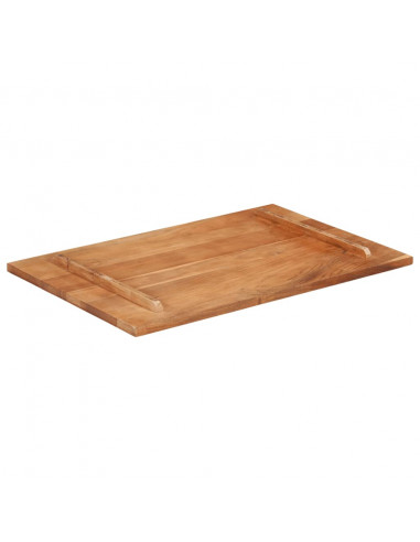 Piano Tavolo in Legno Massello di Acacia 25-27 mm 60x90 cm