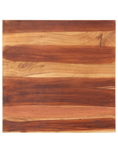 Piano Tavolo in Legno Massello di Acacia 25-27 mm 70x70 cm