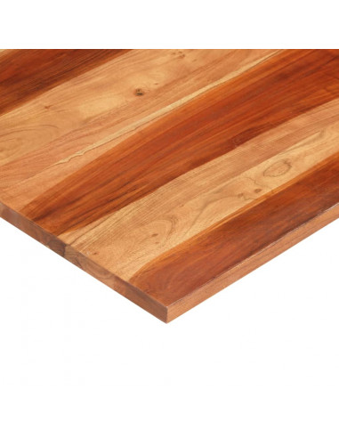 Piano Tavolo in Legno Massello di Acacia 25-27 mm 70x70 cm