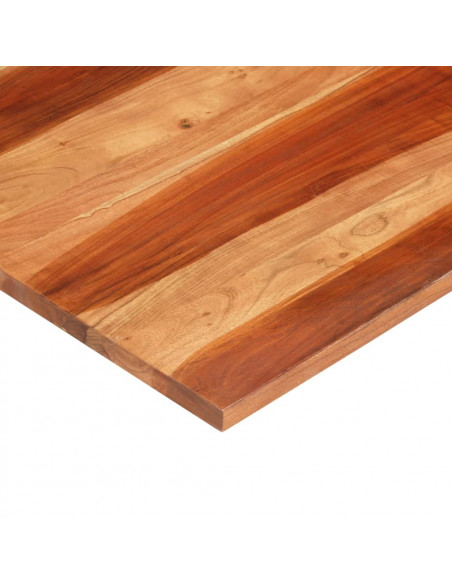 Piano Tavolo in Legno Massello di Acacia 25-27 mm 70x70 cm