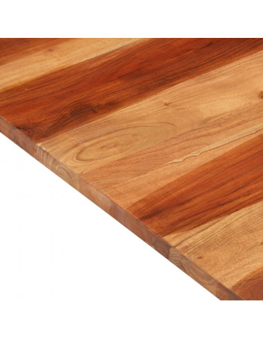 Piano Tavolo in Legno Massello di Acacia 25-27 mm 70x70 cm