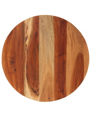 Piano Tavolo in Legno Massello di Acacia Rotondo 15-16 mm 60 cm