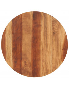Piano Tavolo in Legno Massello di Acacia Rotondo 15-16 mm 70 cm